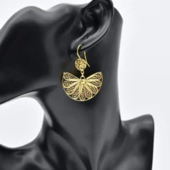 Alcance I Boucles d'oreille en argent doré