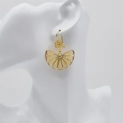 Alcance I Boucles d'oreille en argent doré