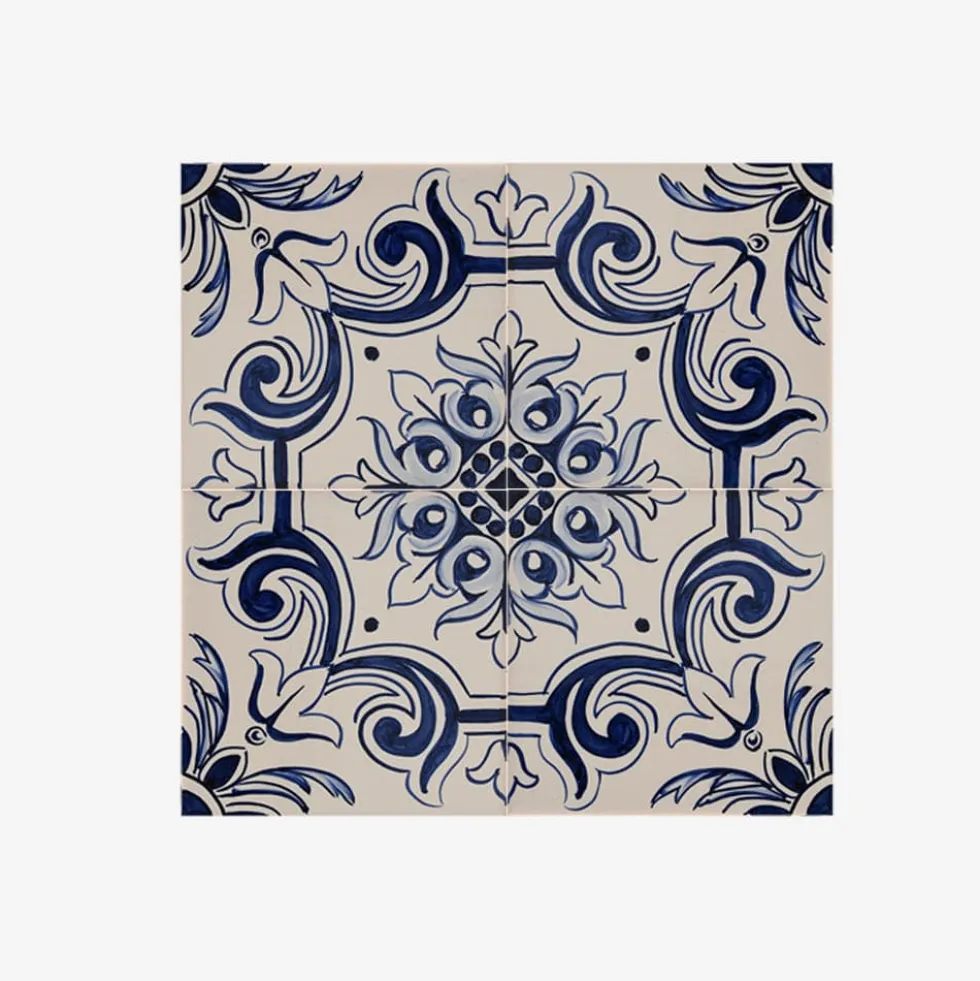 Assiette creuse en céramique "Brasão" - Bleu