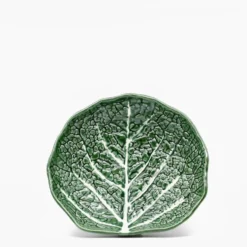 Assiette creuse en céramique en forme de chou 20 cm - Verte