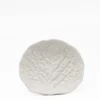 Assiette creuse en céramique en forme de chou 20cm - Blanche