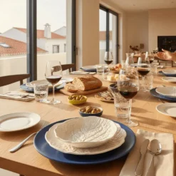 Assiette creuse en céramique en forme de chou 20cm - Blanche