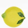 Assiette creuse en forme de citron - 27cm