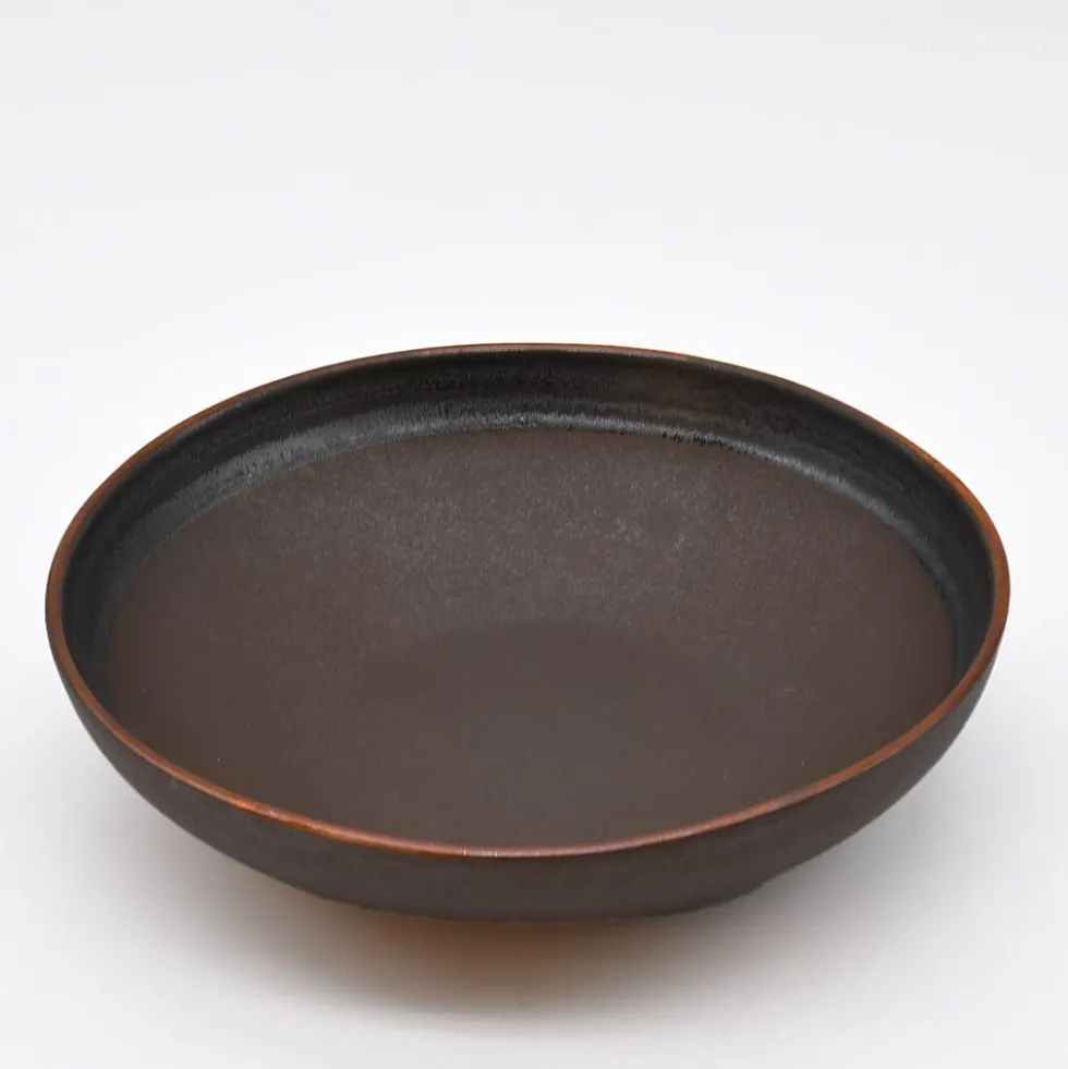 Assiette creuse en grès "Café" - 22cm