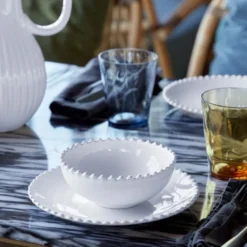 Assiette creuse en grès
