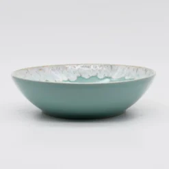 Assiette creuse en grès "Taormina" 21cm - Verte