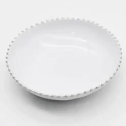 Assiette creuse haute en grès