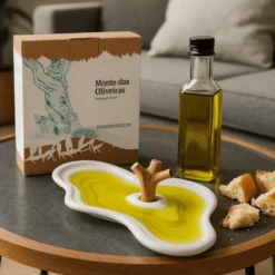 Assiette de dégustation d'huile d'olive