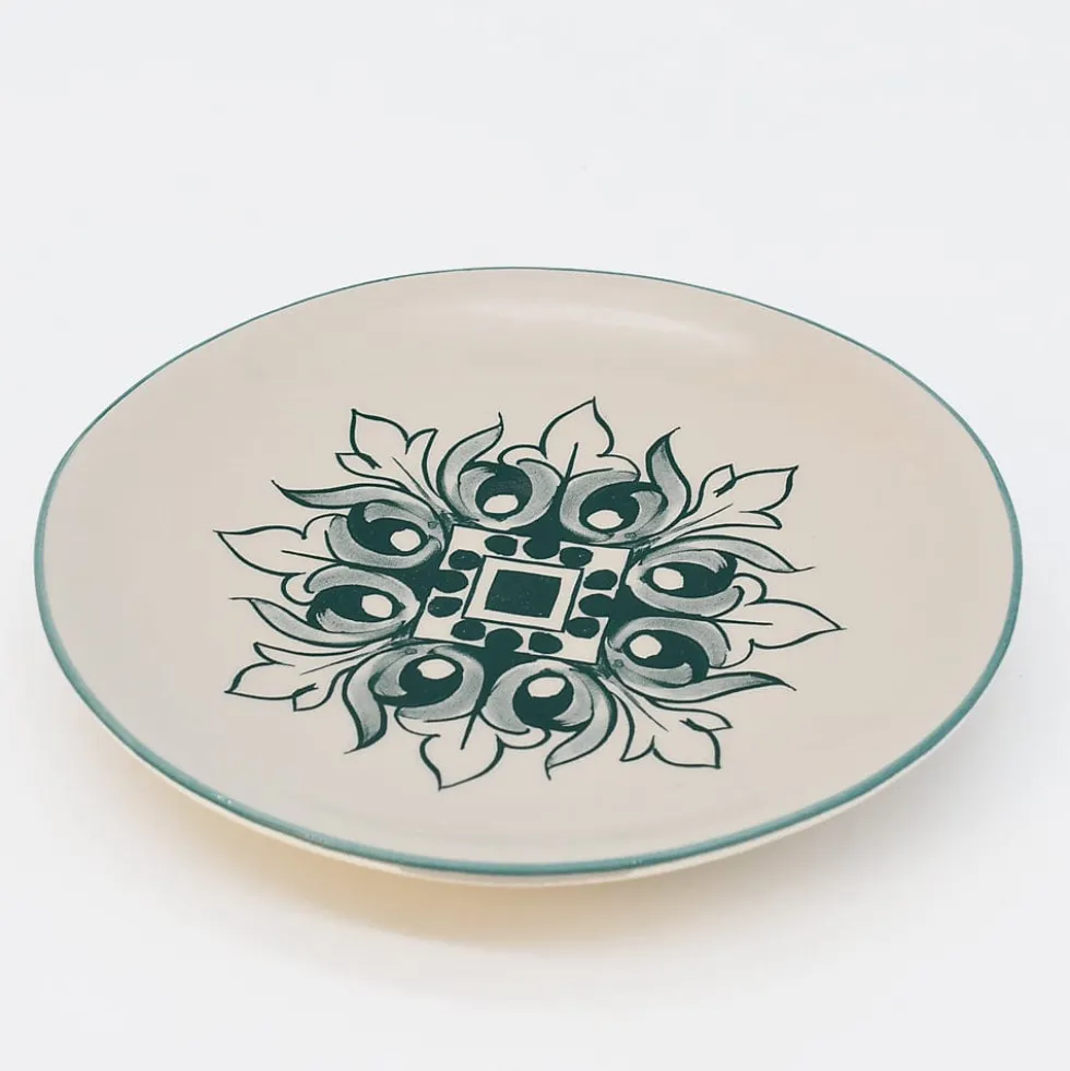 Assiette en céramique "Brasão" 12cm - Verte