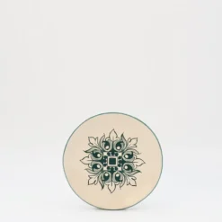 Assiette en céramique "Brasão" 12cm - Verte