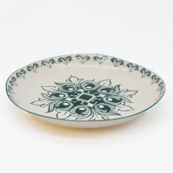 Assiette en céramique "Brasão" 27cm - Verte