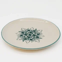 Assiette en céramique "Brasão" 20cm - Verte