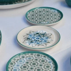 Assiette en céramique "Brasão" 12cm - Verte