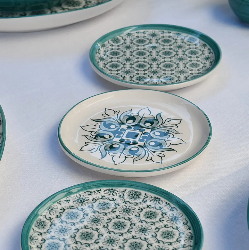 Assiette en céramique "Brasão" 12cm - Verte