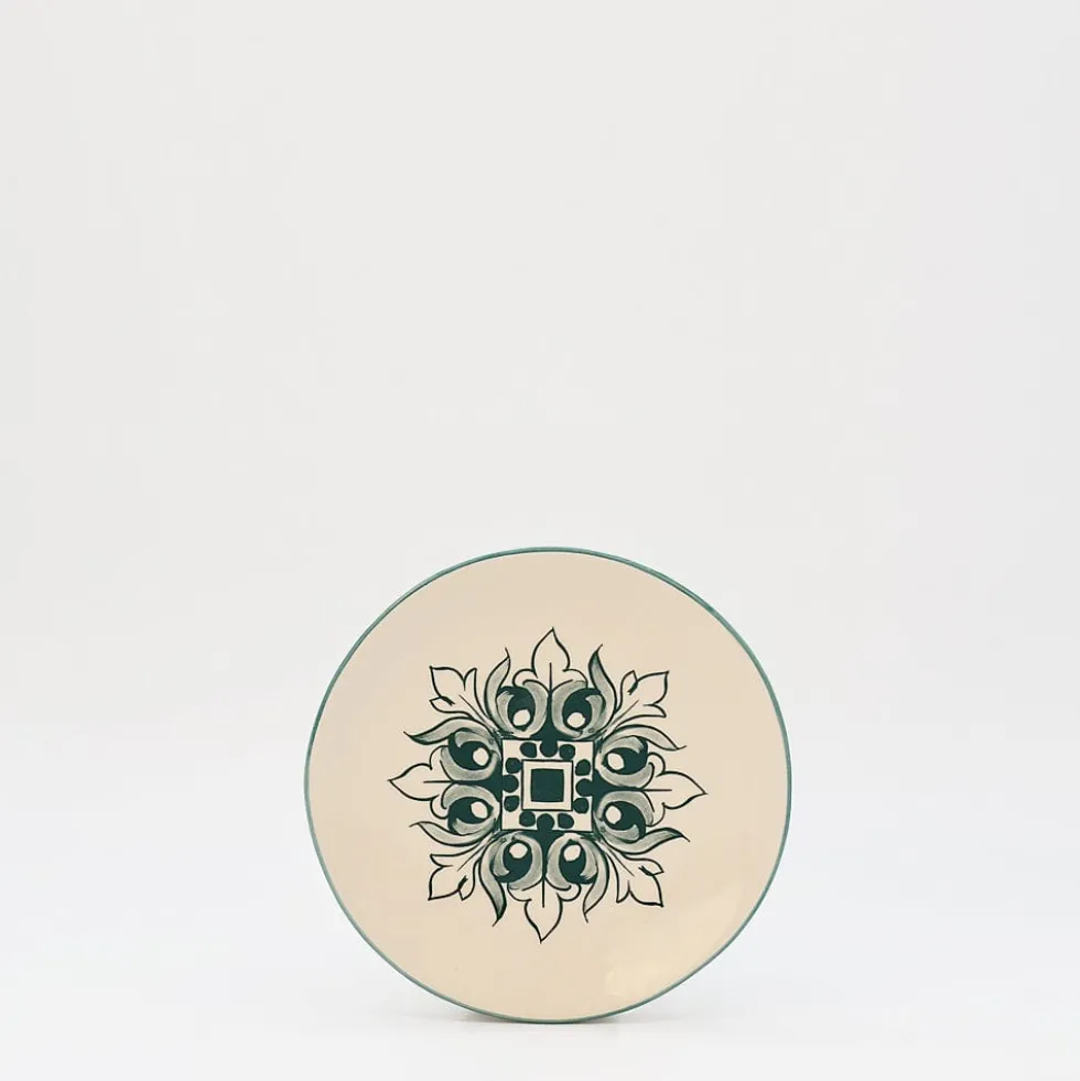 Assiette en céramique "Brasão" 12cm - Verte