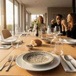 Assiette en céramique de Coimbra - 22cm