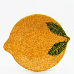 Assiette en céramique en forme d'orange - 30cm