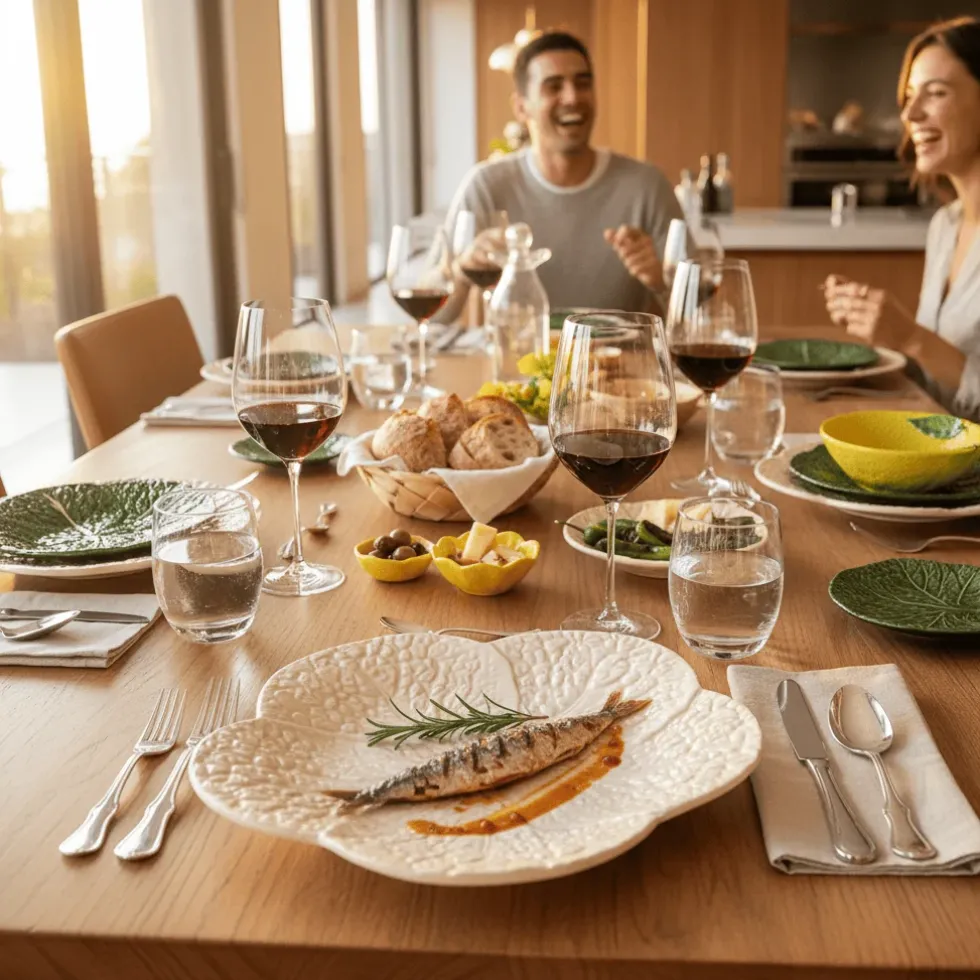 Assiette en céramique en forme de chou 31 cm - Blanc cassé