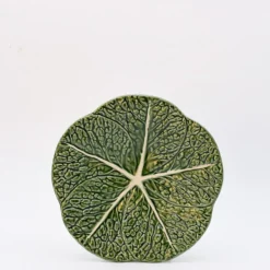 Assiette en céramique en forme de chou 22cm - Verte