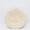 Assiette en céramique en forme de chou 22cm - Blanc cassé