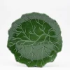 Assiette en céramique "Folha" verte - 27cm