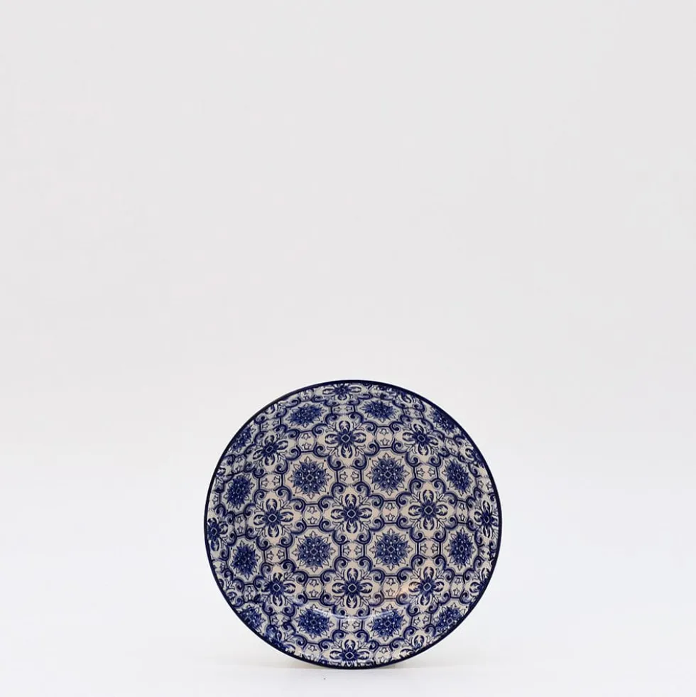 Assiette en céramique "Padrão" 12cm - Bleu