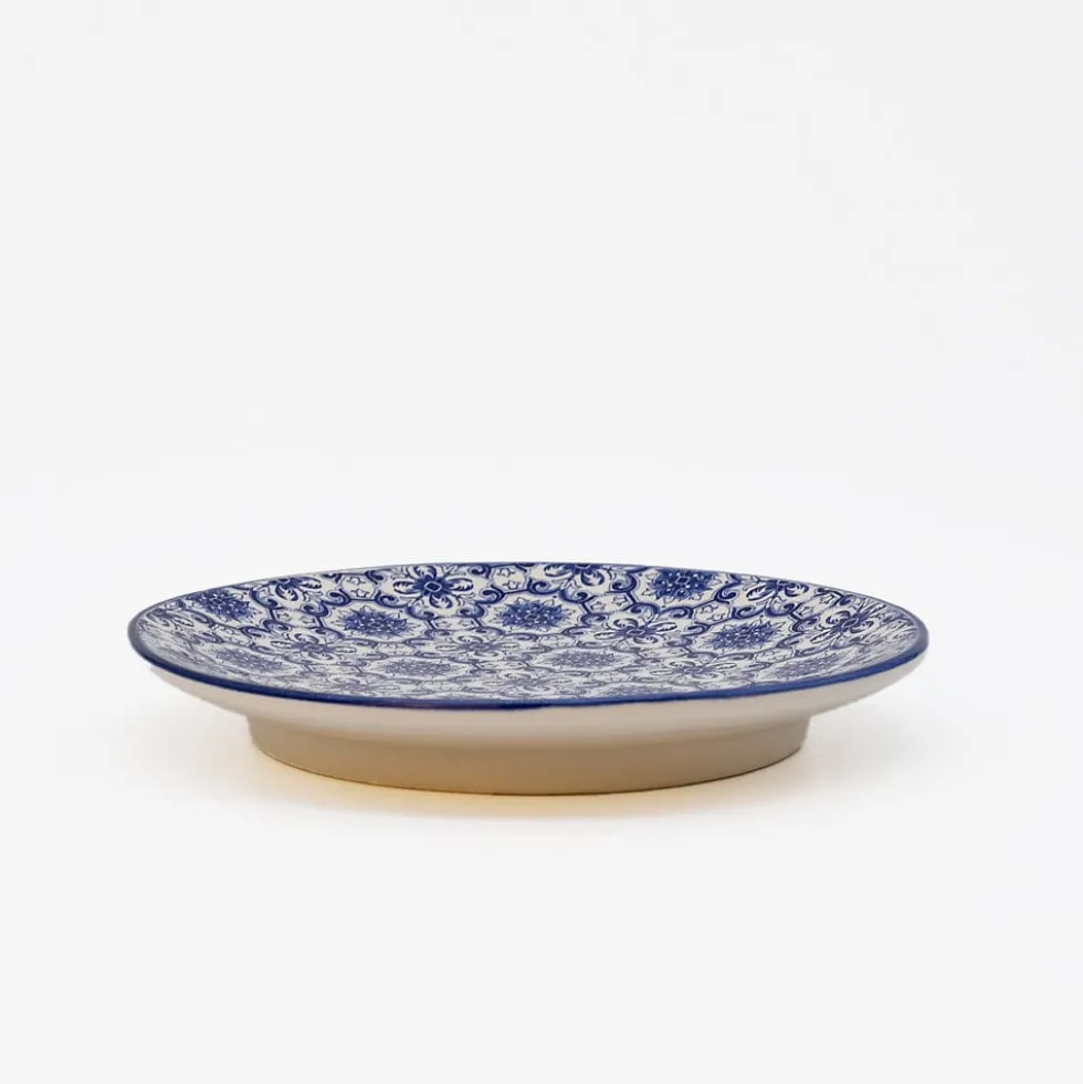 Assiette en céramique "Padrão" 15cm - Bleu