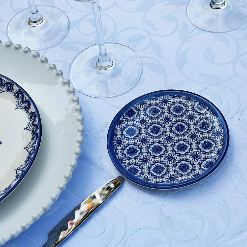 Assiette en céramique "Padrão" 15cm - Bleu