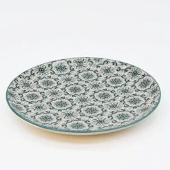 Assiette en céramique "Padrão" 20cm - Verte