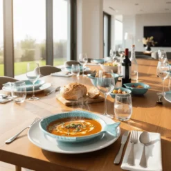 Assiette en forme de Poisson 20 cm - Turquoise