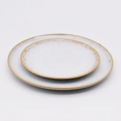 Assiette en grès "Amazonia" Blanche - 30cm