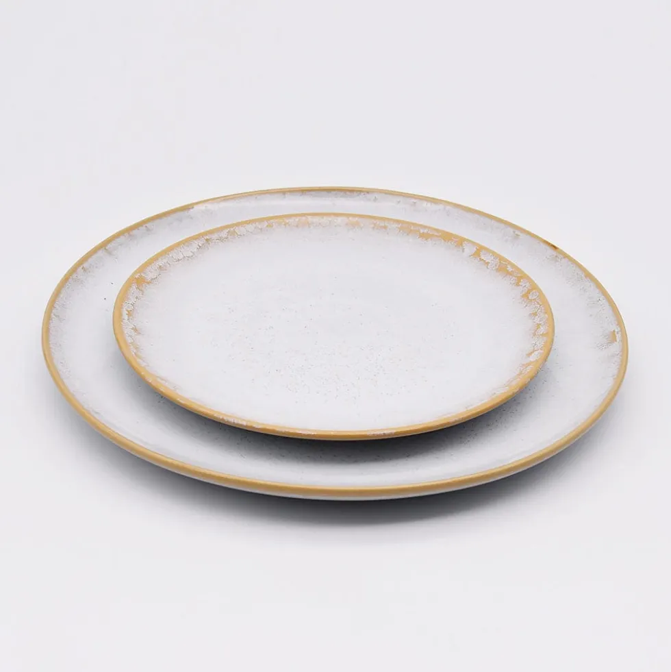 Assiette en grès "Amazonia" Blanche - 30cm