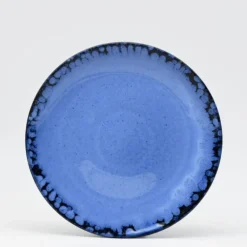 Assiette en grès "Amazonia" Bleue - 30cm