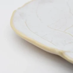 Assiette en grès en forme de chou 23cm - Blanc