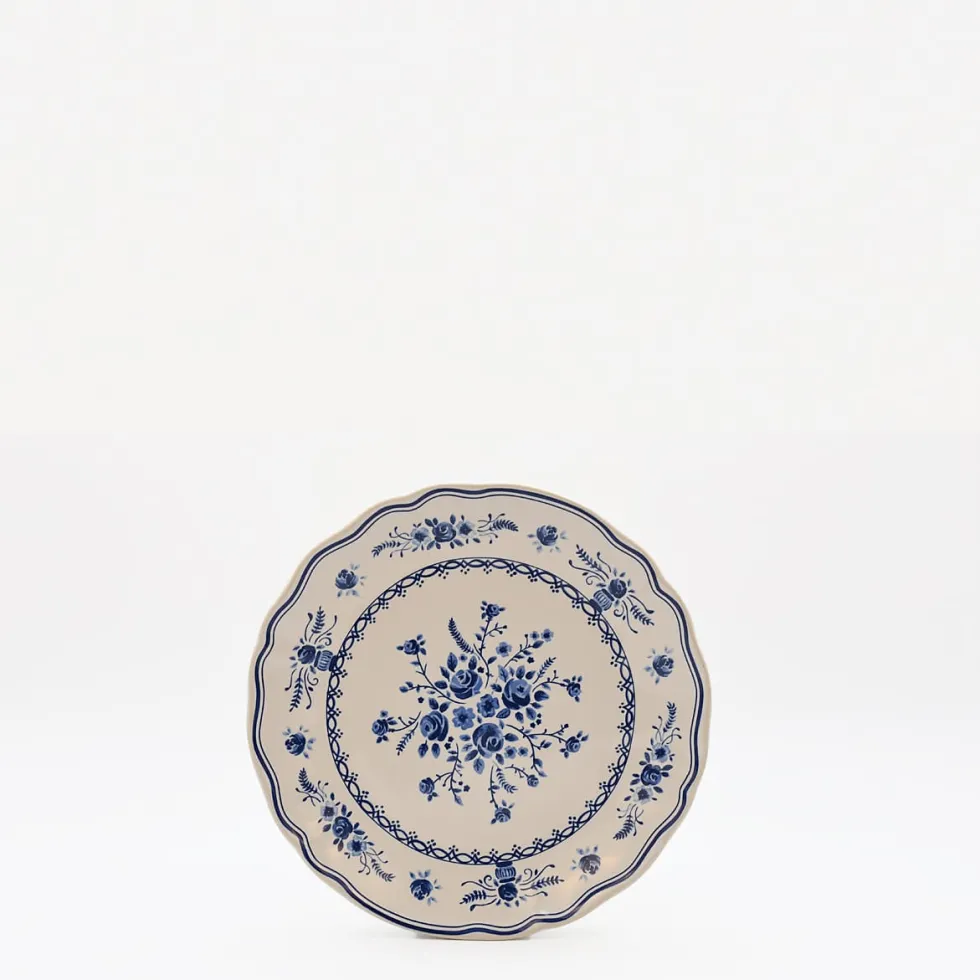 Assiette en grès fin "Vila" 17cm - Blanc