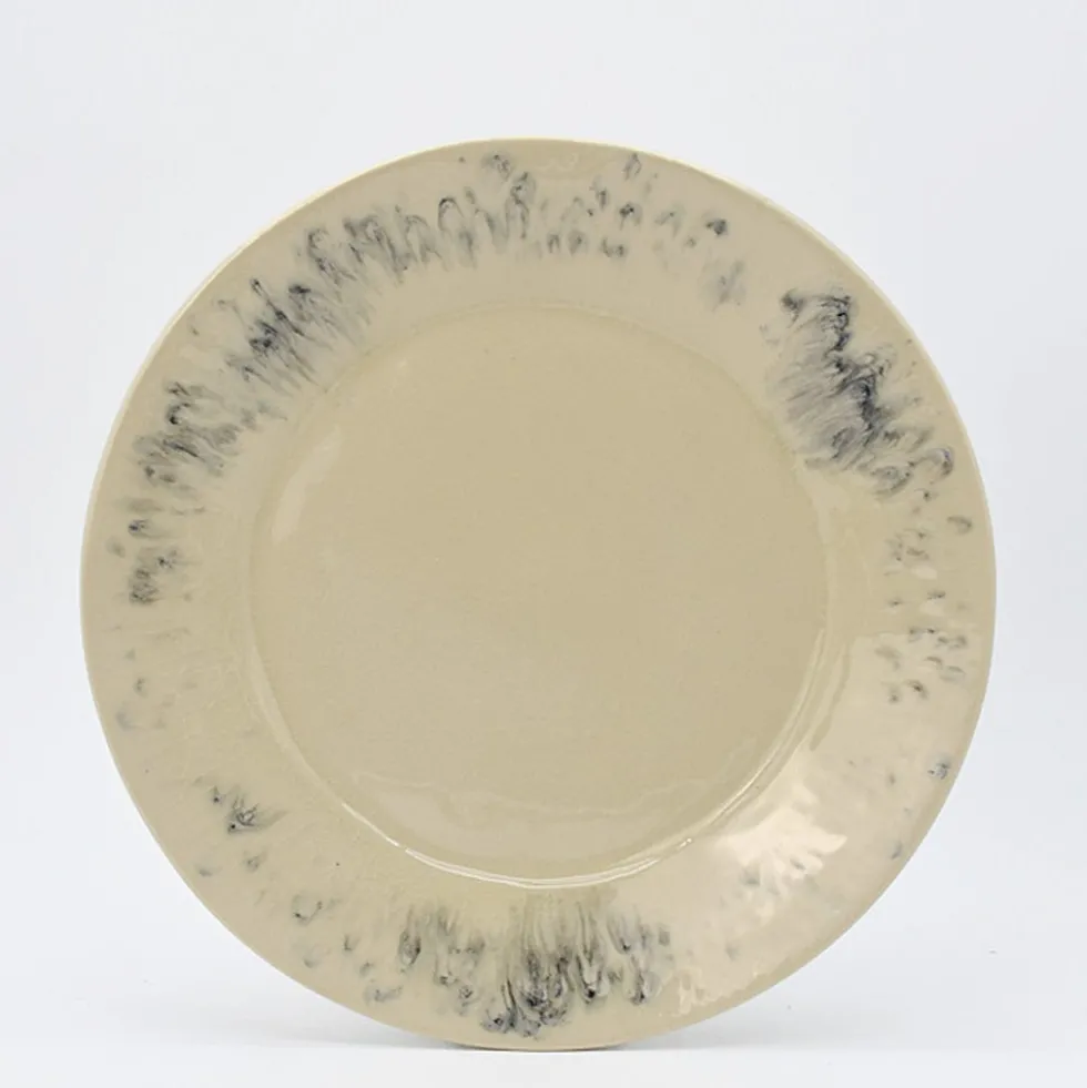 Assiette en grès "Madeira" 28cm - Crème