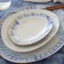 Assiette en grès ovale "Brisa" 12cm