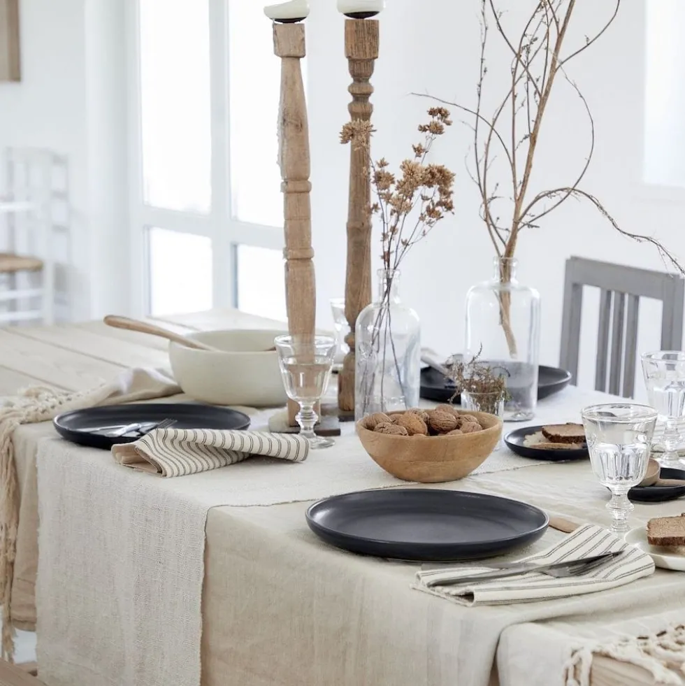 Assiette en grès “Pacifica" - Anthracite - 27cm