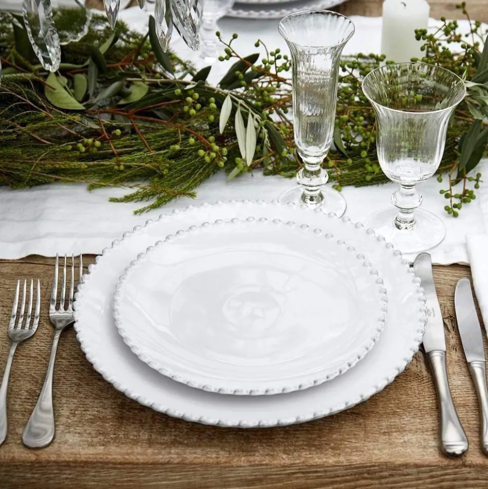 Assiette en grès "Pearl" - 28cm