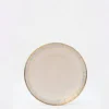 Assiette en grès "Taormina" 21cm - Dorée