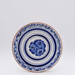 Assiette en terre cuite 23cm - Bleue
