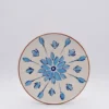 Assiette en terre cuite 23cm - Turquoise