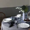 Assiette à pain en grès fin "Rosa" - Blanc