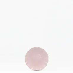 Assiette à pain en grès fin "Rosa" - Rose