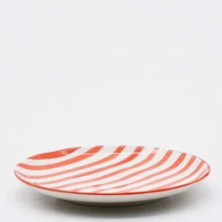 Assiette rayée 