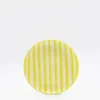 Assiette rayée "Costa Nova Mar" 20cm - Jaune