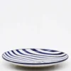 Assiette rayée "Costa Nova Mar" 15cm - Bleue