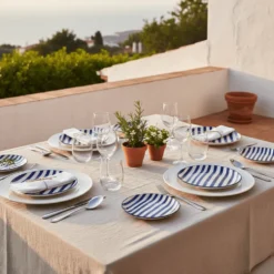 Assiette rayée
