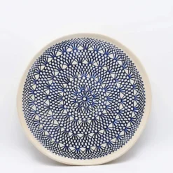 Assiette "Renda" bleue - 27cm