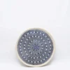 Assiette "Renda" bleue - 20cm